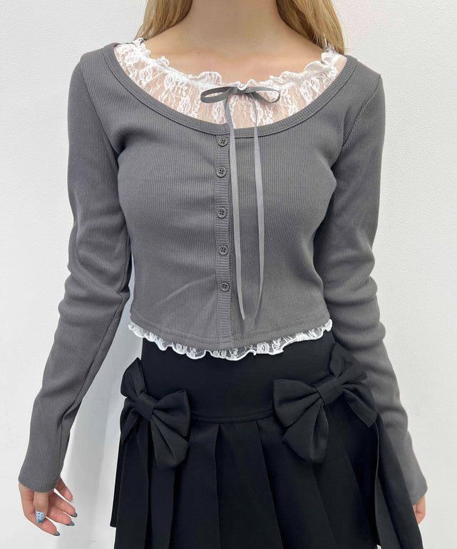 早い者勝ち ＊ hai ＊ レーストップス ＊美品 デザインレーストップス|kivi | RETRO GIRL ONLINE STORE レトロ