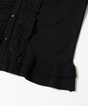 フリルニットカーディガン