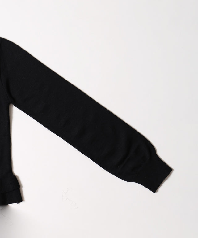 フリルニットカーディガン