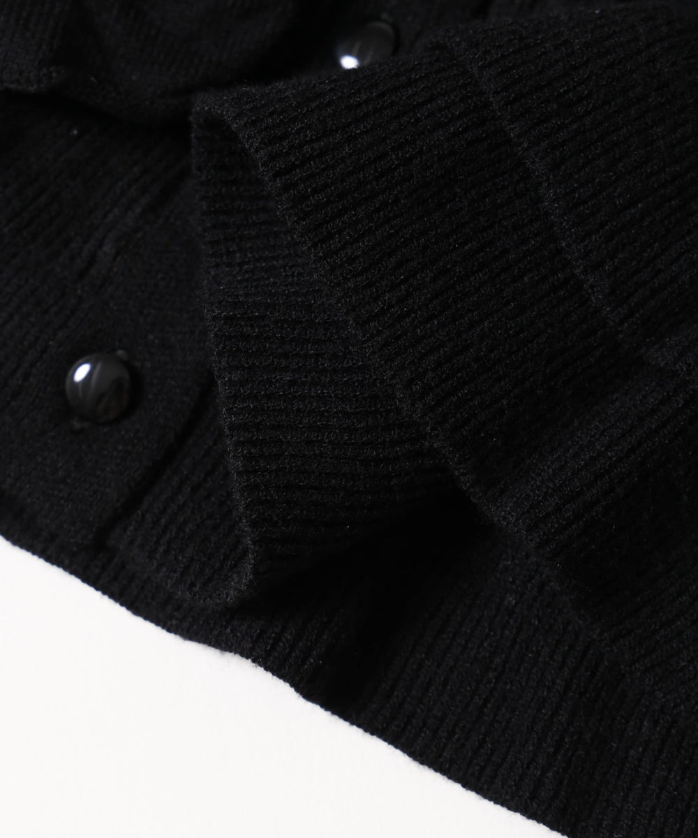 フリルニットカーディガン