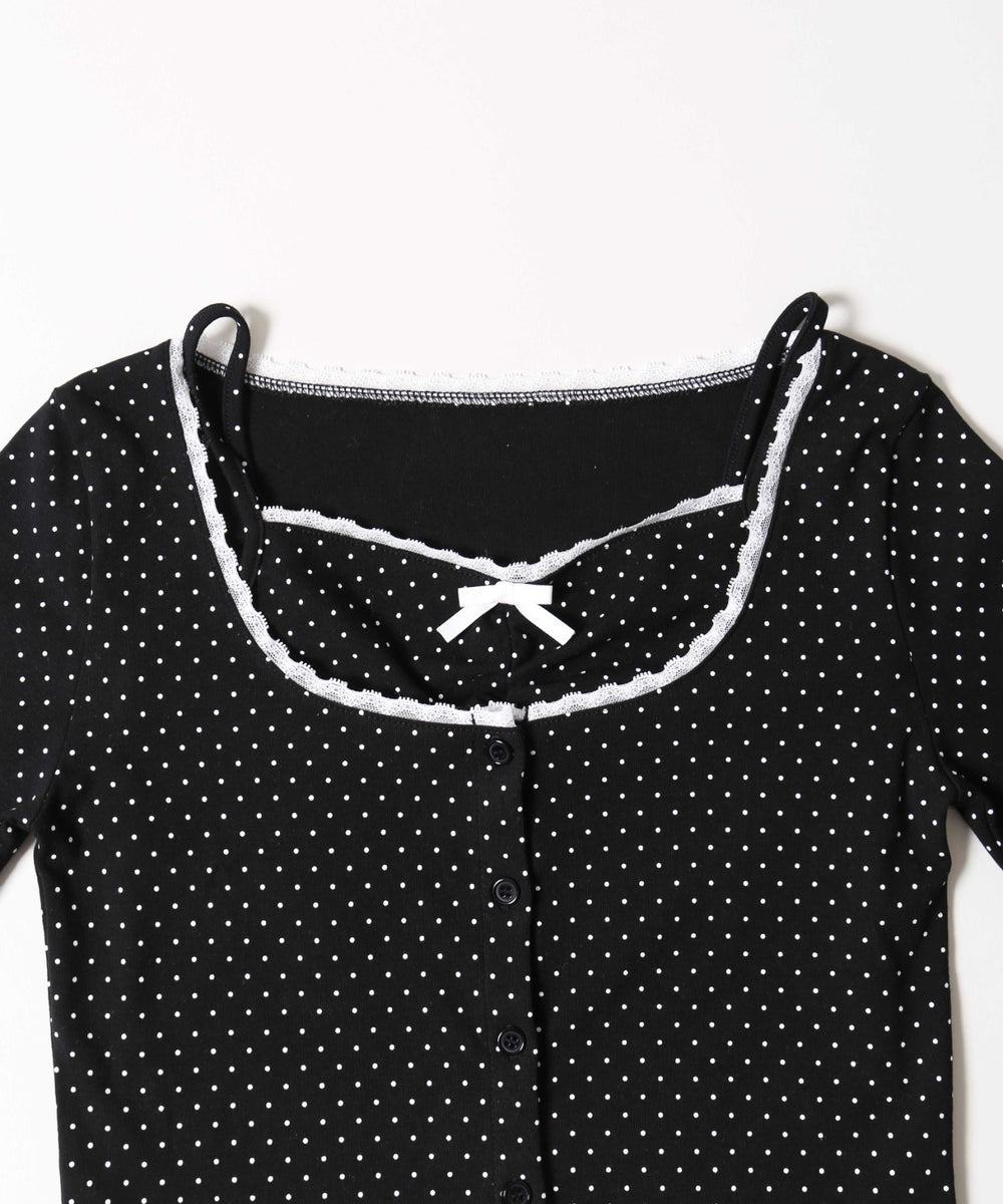 レースポイントキャミセットカーディガン