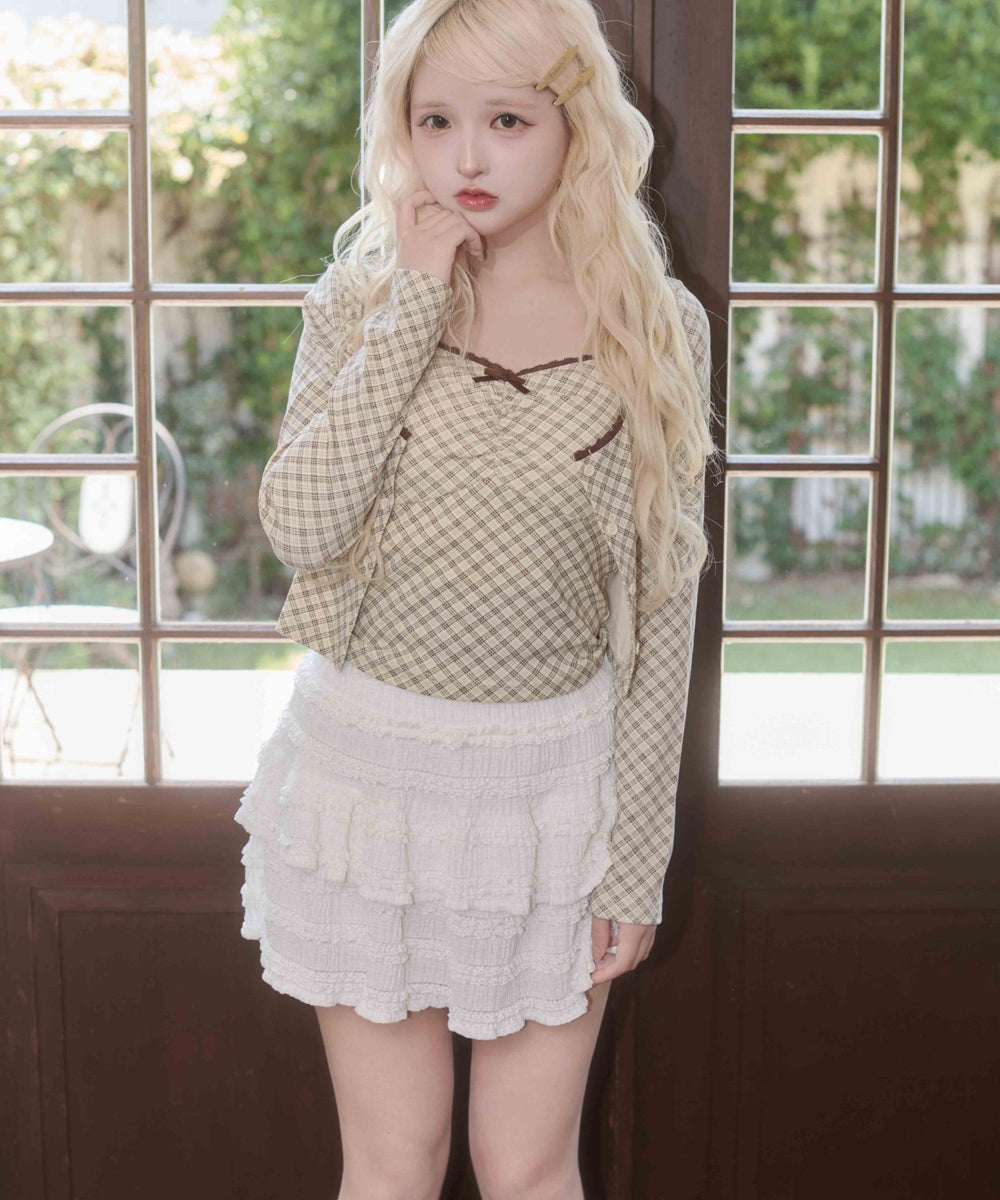 ベージュ モデル：163㎝ F着用