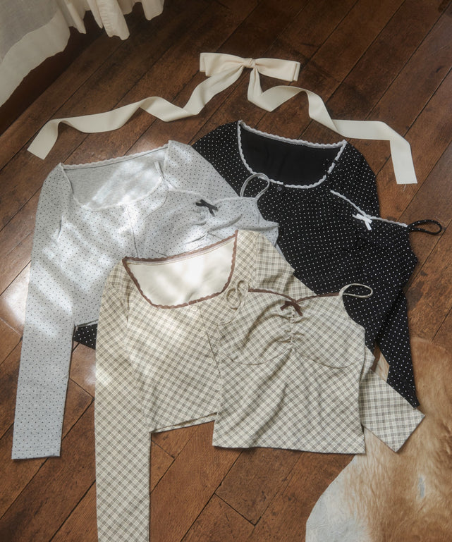 レースポイントキャミセットカーディガン