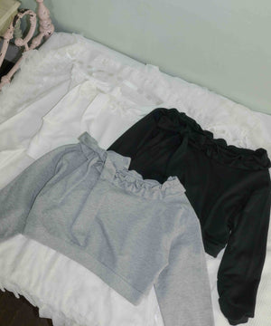 ビッグリボンワンショルスウェット