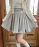 フリルスウェットスカート/グレー モデル：160㎝ F着用
