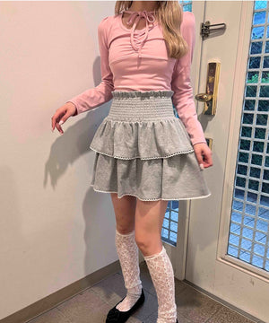 ピンク モデル：160㎝ F着用