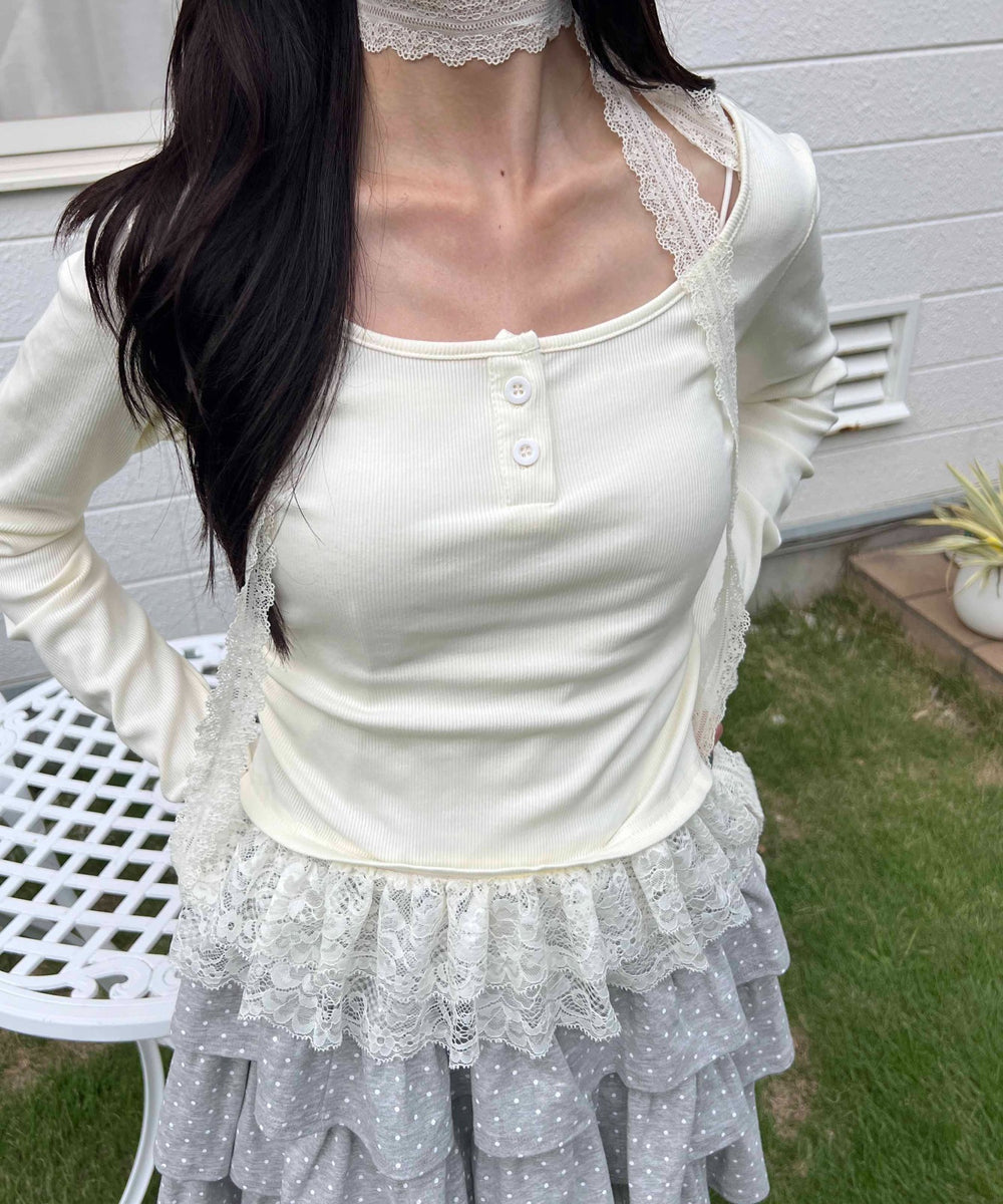 ホワイトアイボリー モデル：157㎝ F着用