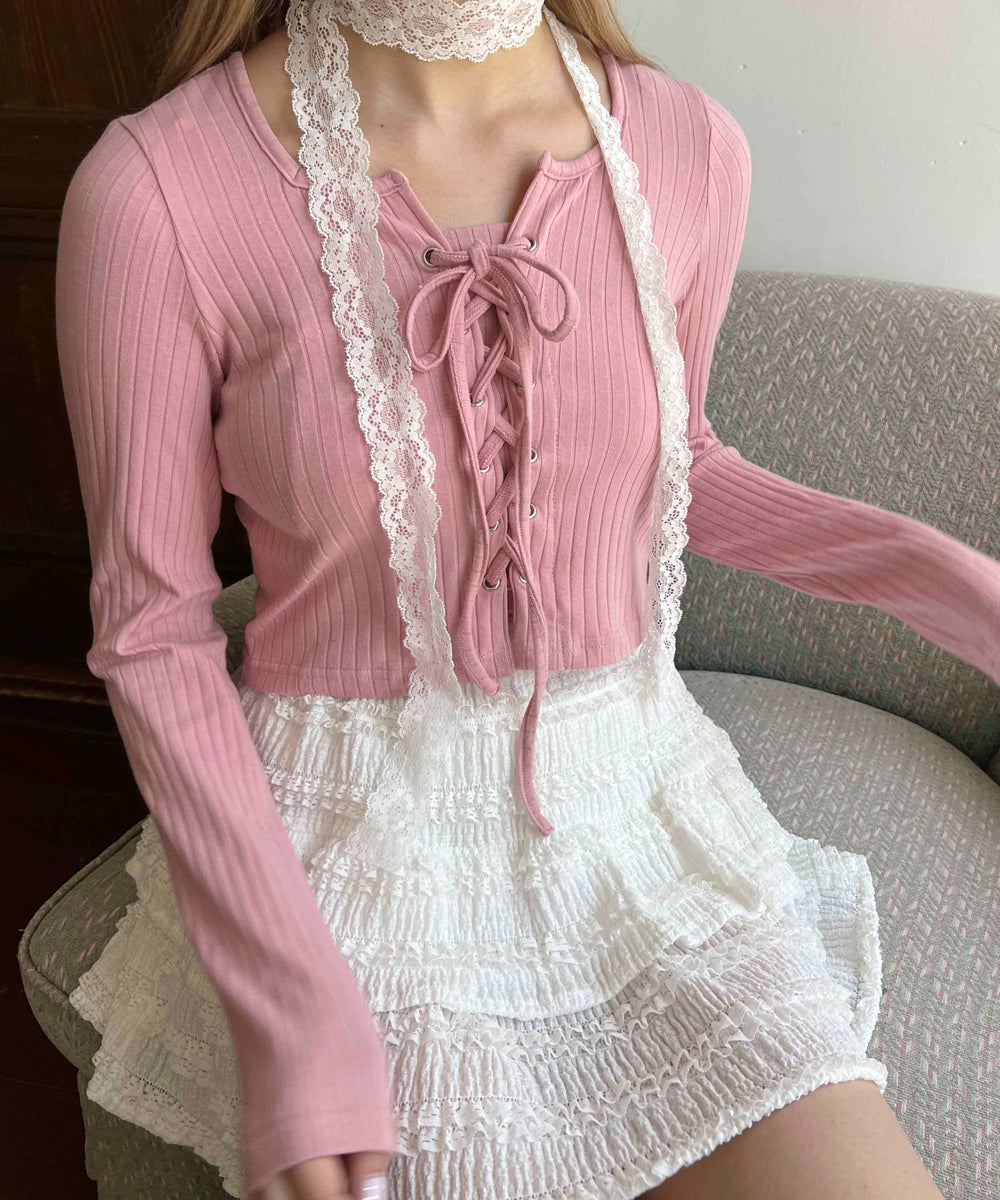 ピンク モデル：160㎝ F着用