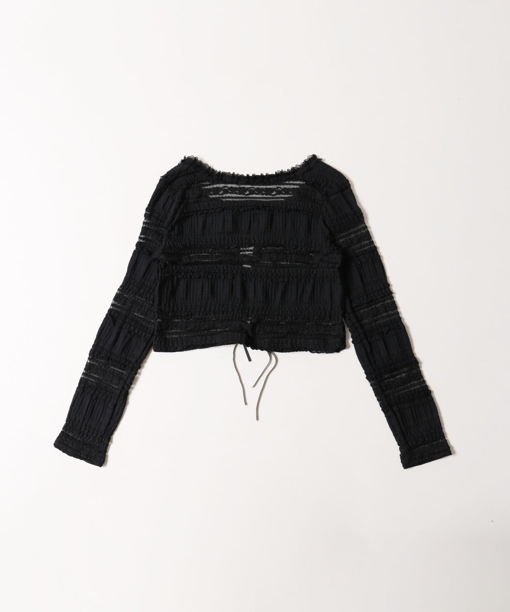 ガーリーレースカーディガン