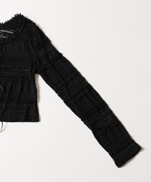 ガーリーレースカーディガン