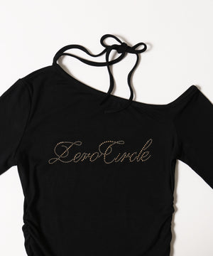 スタッズロゴヘムレーストップス