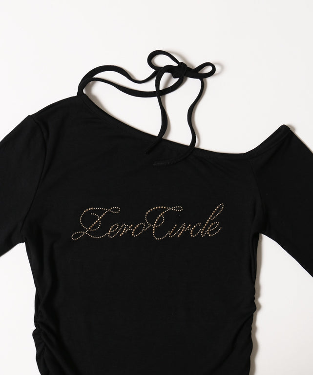 スタッズロゴヘムレーストップス