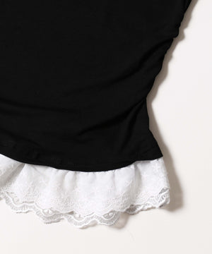 スタッズロゴヘムレーストップス