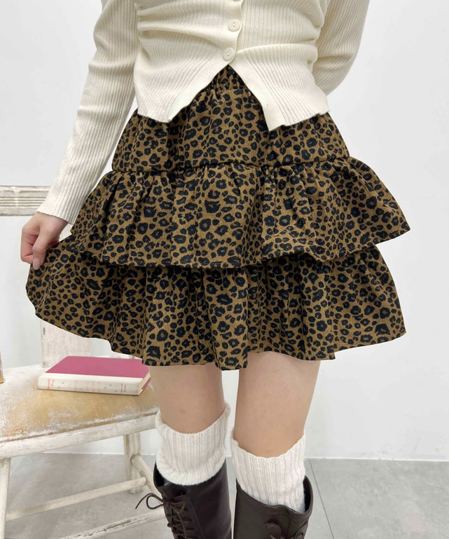 レオパードミニティアードスカート – WEGO ONLINE STORE