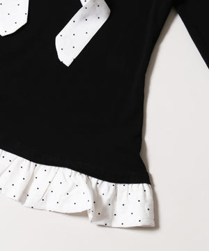 ドットチョーカーセット長袖トップス