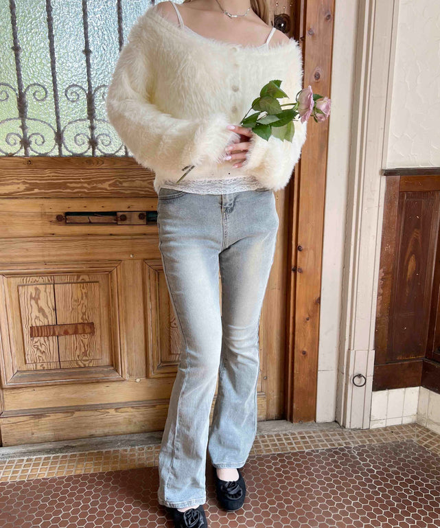 ホワイトアイボリー モデル：160㎝ F着用