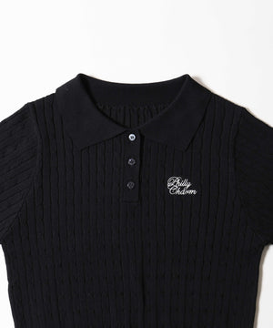 ケーブル長袖ニット