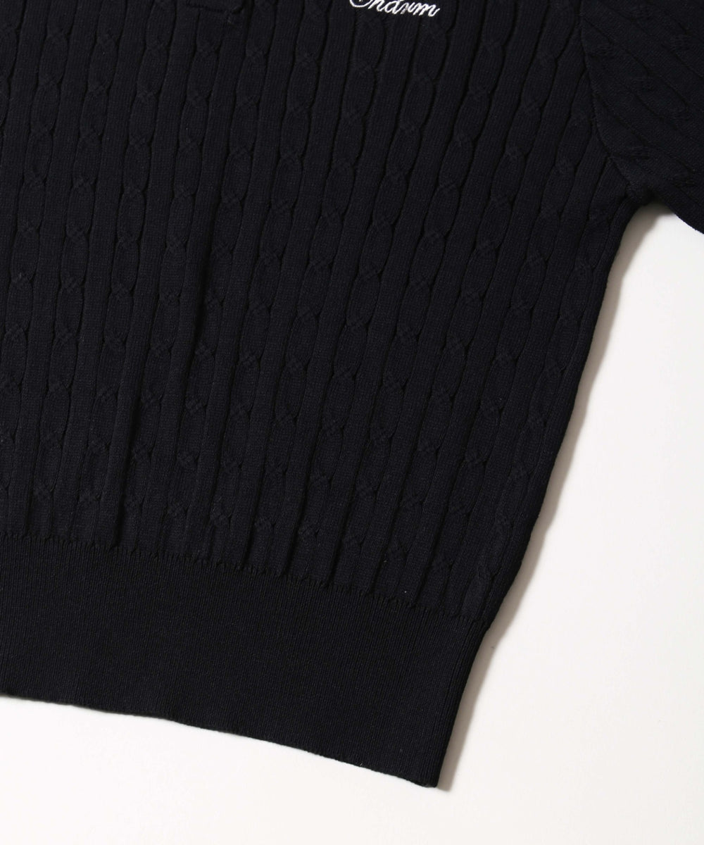 ケーブル長袖ニット