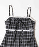 レースポイントチェックミニワンピース