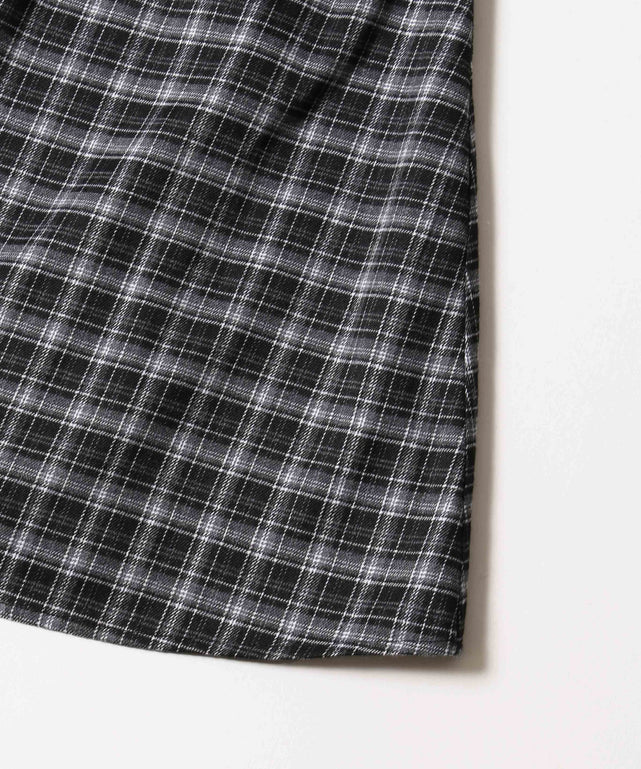 レースポイントチェックミニワンピース