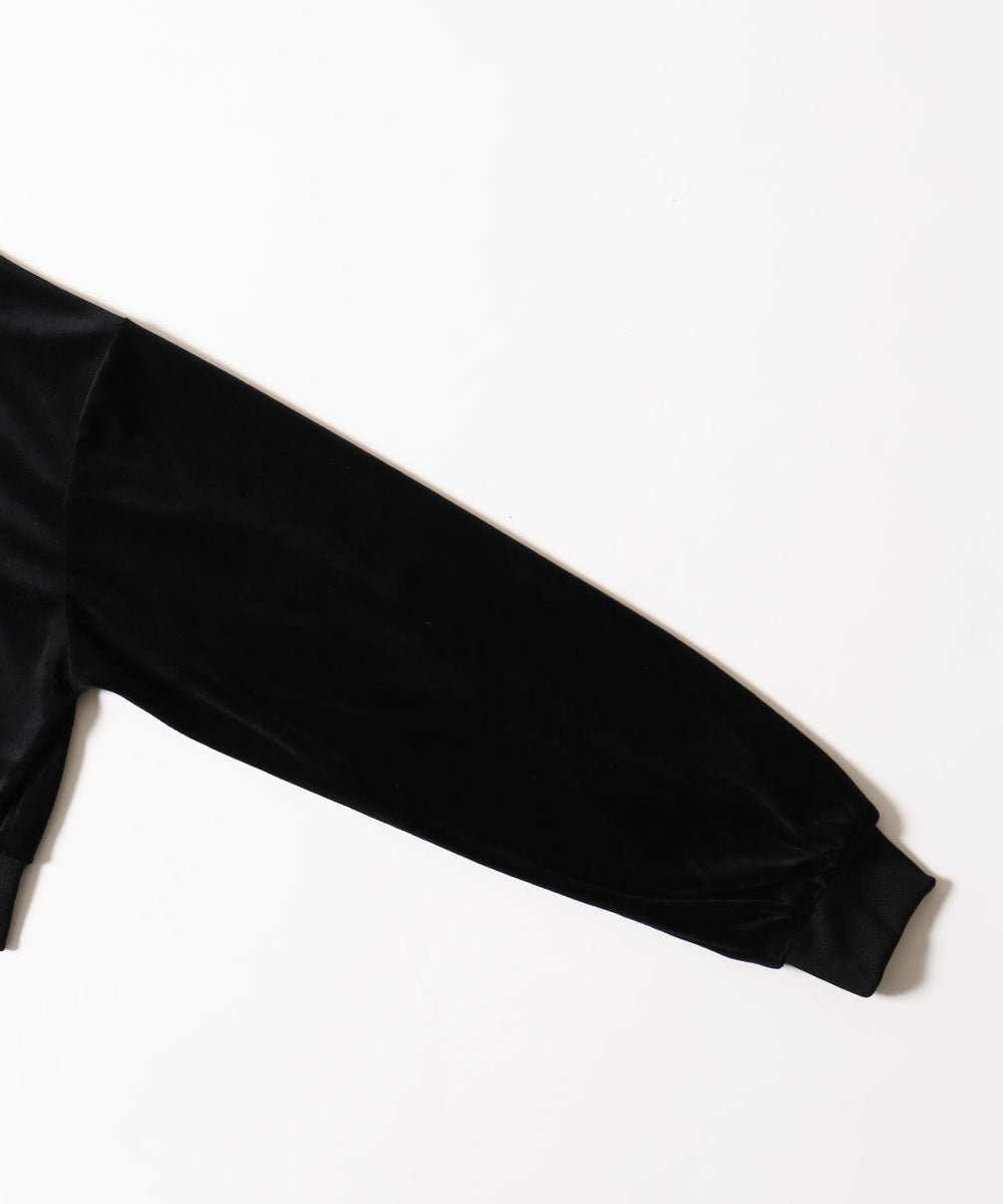 リボンベロアパーカー