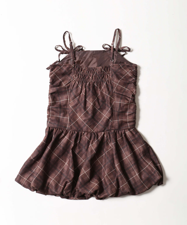 ギャザーバルーンワンピース