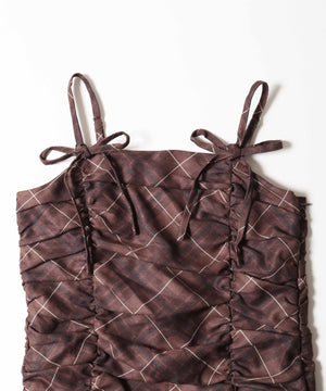 ギャザーバルーンワンピース