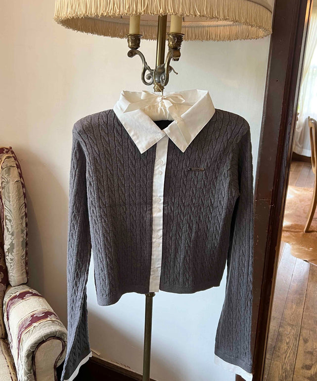 21aw 裾ドッキングニット シャツドッキングニット – WEGO ONLINE STORE