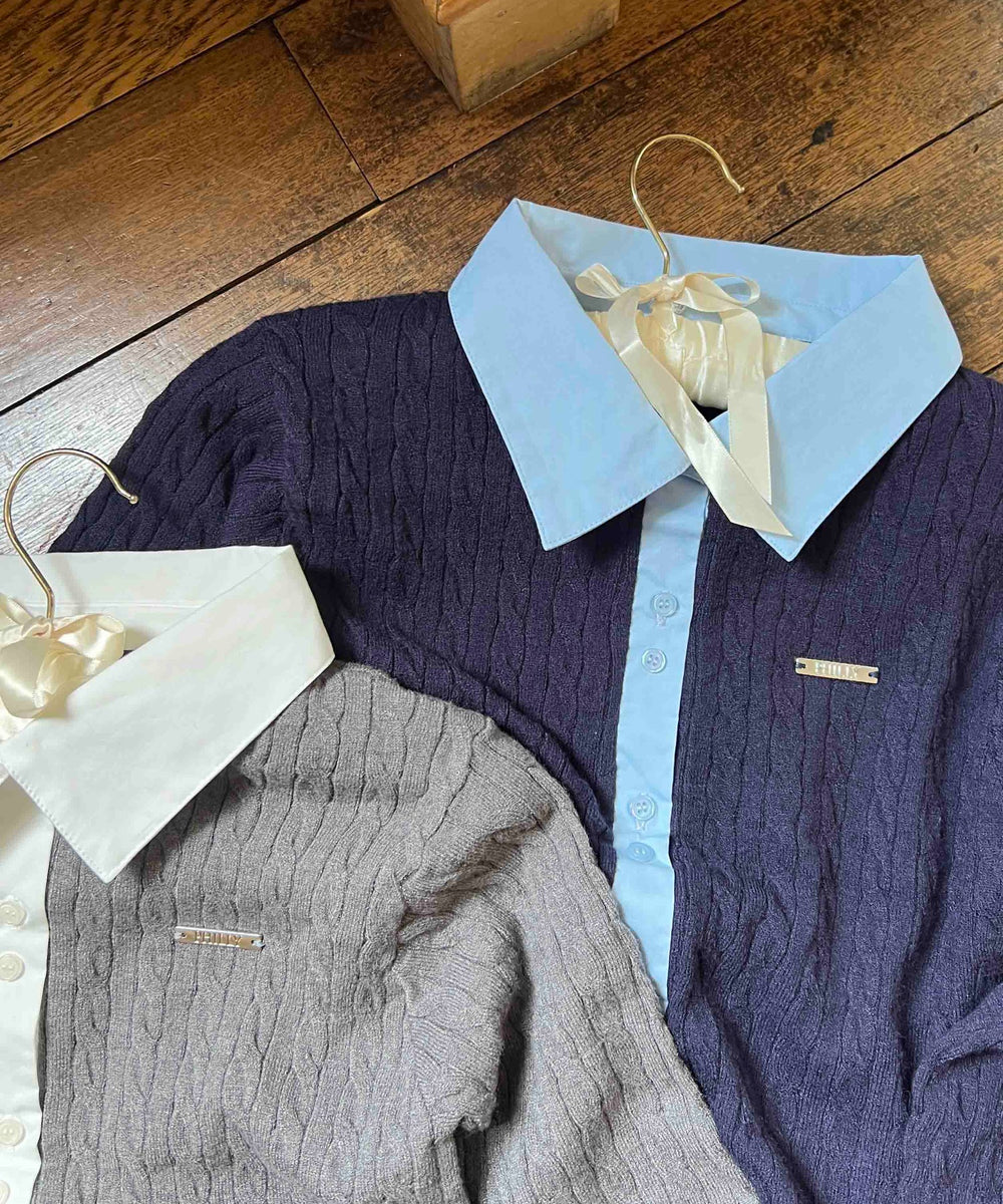 シャツドッキングニット