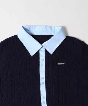 シャツドッキングニット