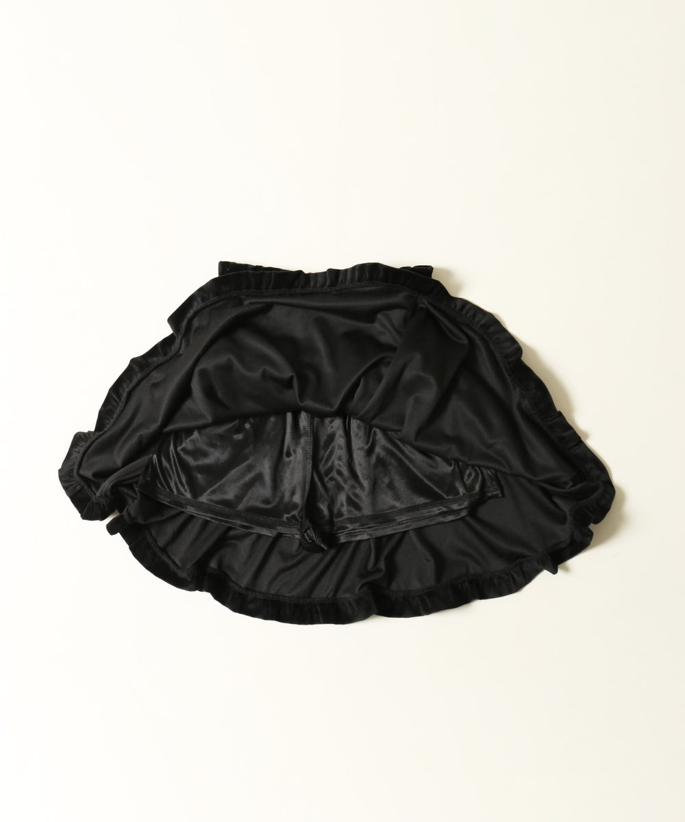 リボンベロアスカート