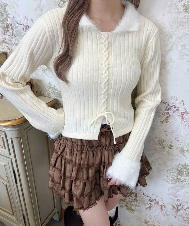 ホワイトアイボリー モデル：160㎝ F着用