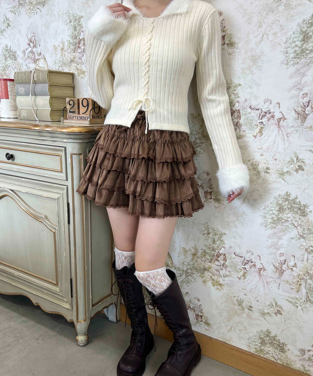 ホワイトアイボリー モデル：160㎝ F着用