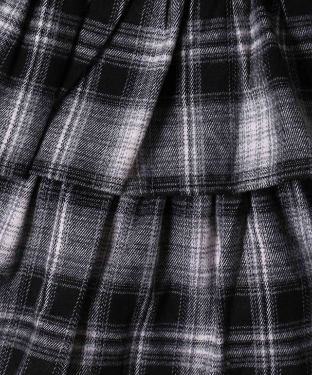 定価20万✨️FENDI レザー切替 ティアードスカート イージーウエスト 40 定価20万✨️FENDI レザー切替 ティアードスカート イージー