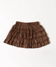 フェイクスウェードフリルミニスカート