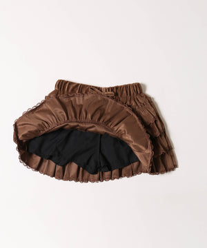 フェイクスウェードフリルミニスカート