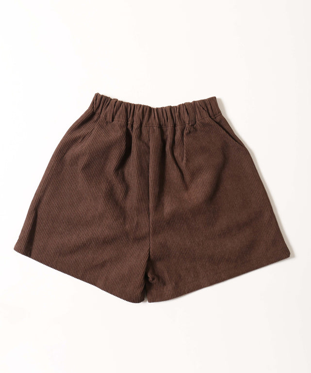 コーデュロイショートパンツ