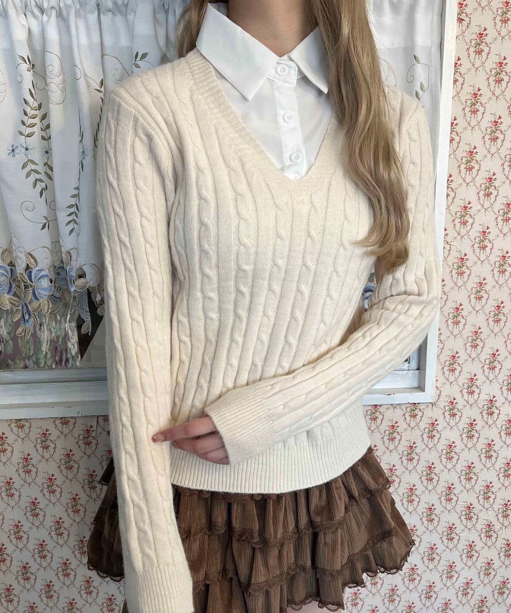 ホワイトアイボリー モデル：160㎝ F着用