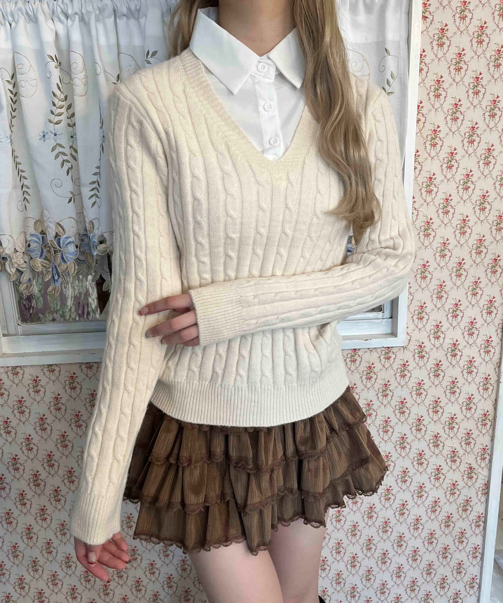 ホワイトアイボリー モデル：160㎝ F着用