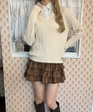 ホワイトアイボリー モデル：160㎝ F着用