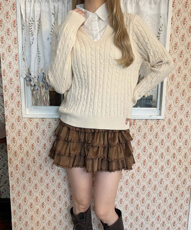 ホワイトアイボリー モデル：160㎝ F着用