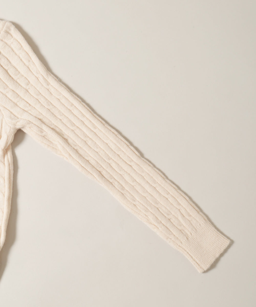 シャツドッキングケーブルニット