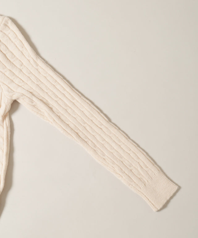 シャツドッキングケーブルニット