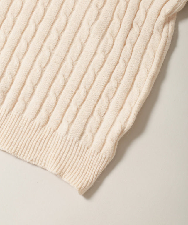 シャツドッキングケーブルニット