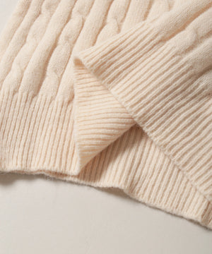 シャツドッキングケーブルニット