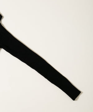 ビッグカラージップニットカーディガン