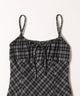 起毛チェックミニワンピース