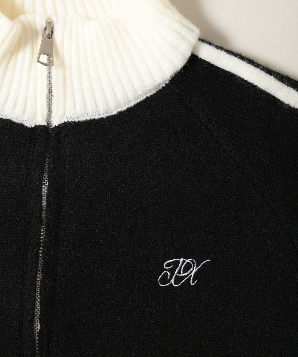 2ラインジップニット