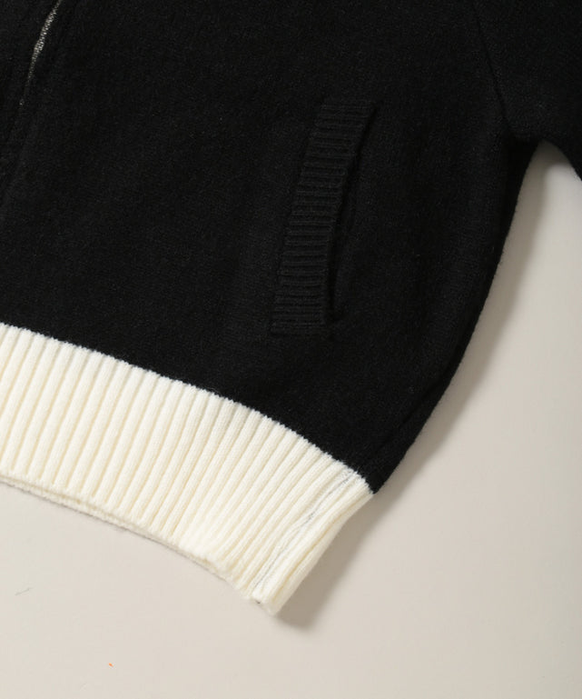 2ラインジップニット