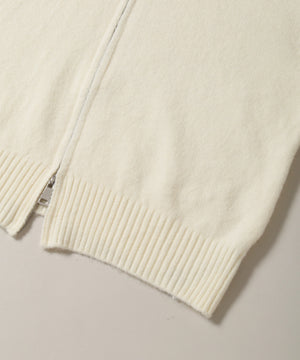 ボリュームファーフードニットパーカー